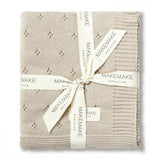 Organic Cotton Pointelle Baby Blanket