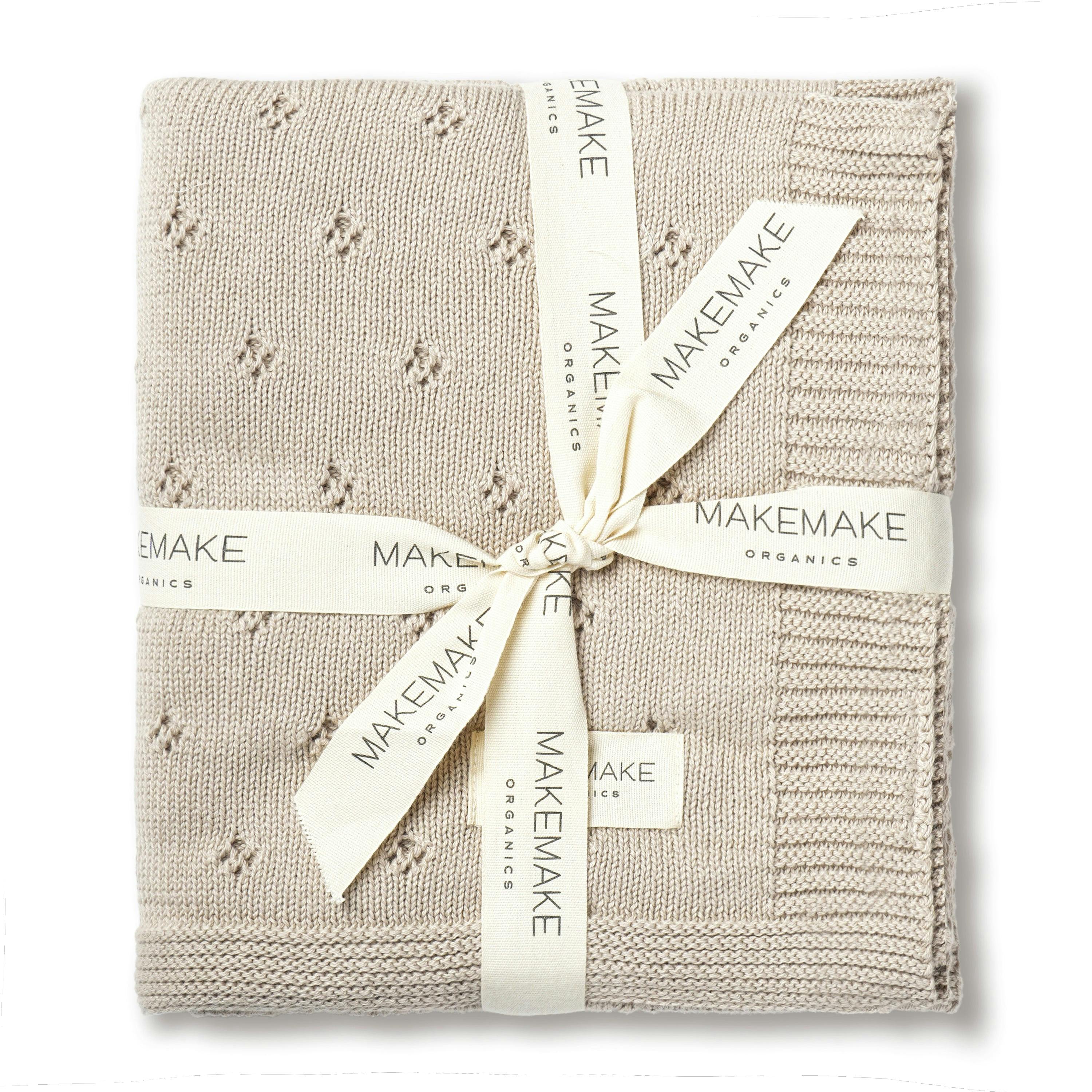 Organic Cotton Pointelle Baby Blanket
