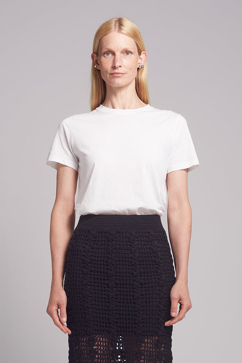 LARA CREW T-SHIRT | WHITE