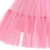 Pink Layered Tulle Skirt