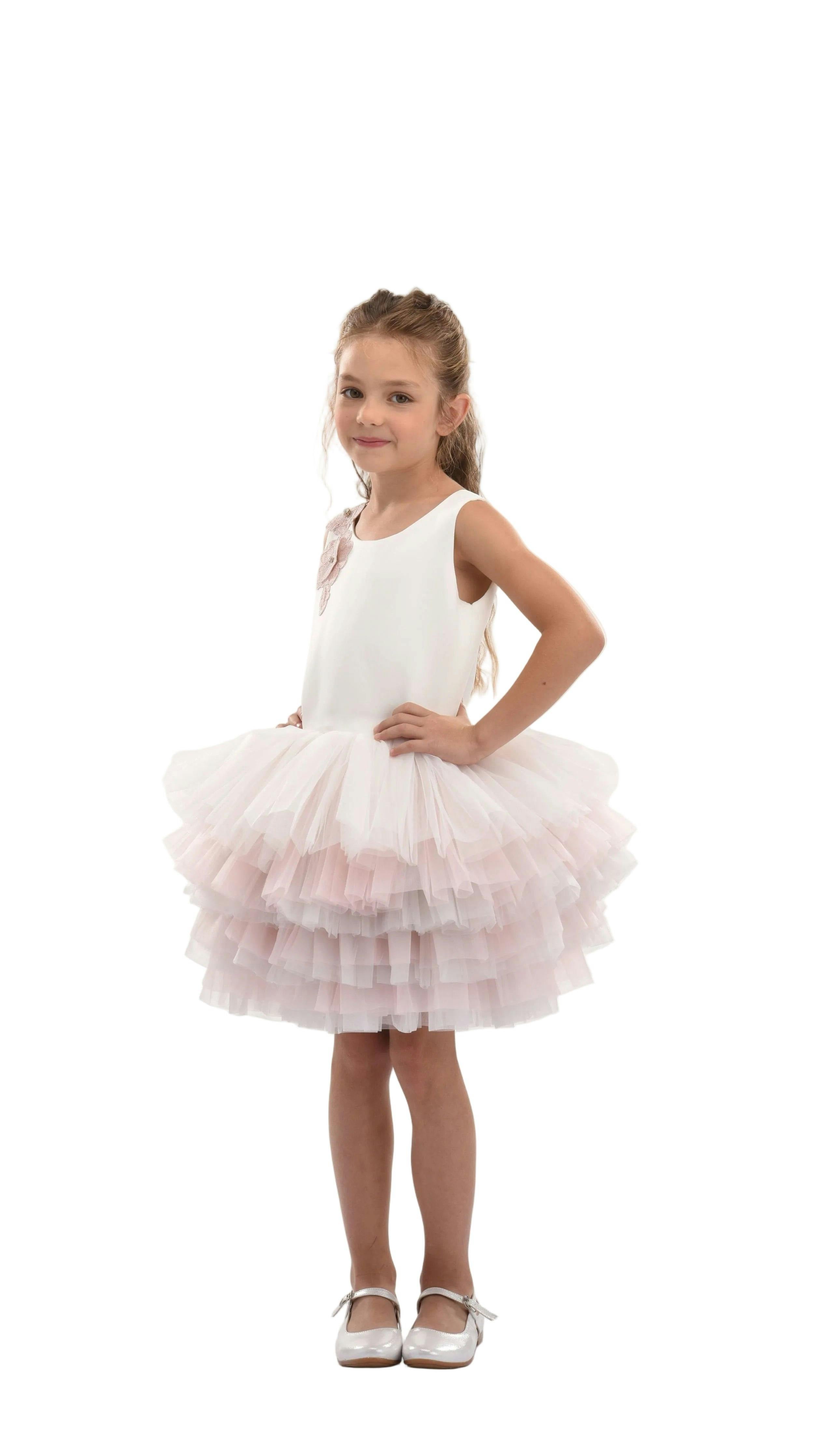 Pink Littlebrook Floral Tulle Dress