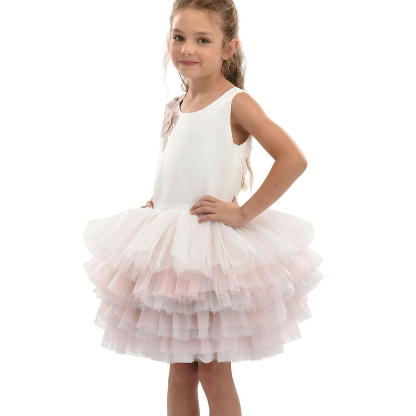 Pink Littlebrook Floral Tulle Dress