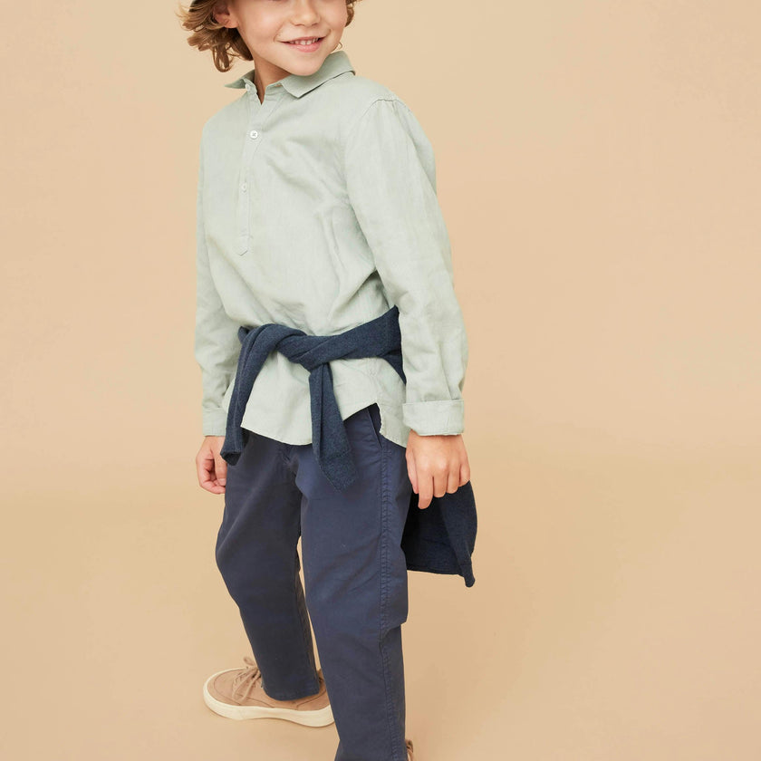 Linen Cotton Kaftan Shirt