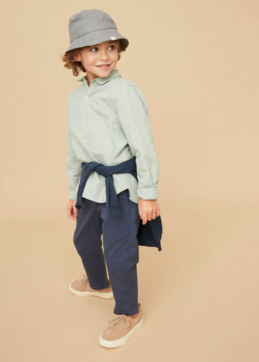 Linen Cotton Kaftan Shirt