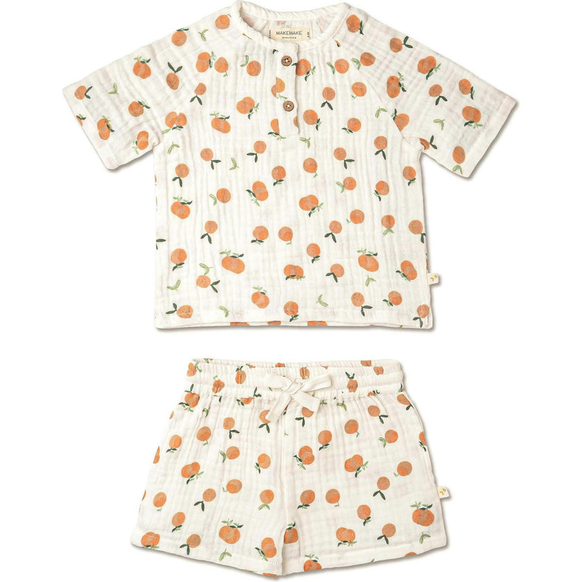 Organic Raglan Shirt & Shorts Set