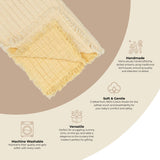 Multi-Layer Cotton Muslin Baby Blanket (Honey Ombre)