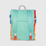 Sleep-N-Pack™ – Big Kid Size | Color Block Camp Collection: Blue Smile Face