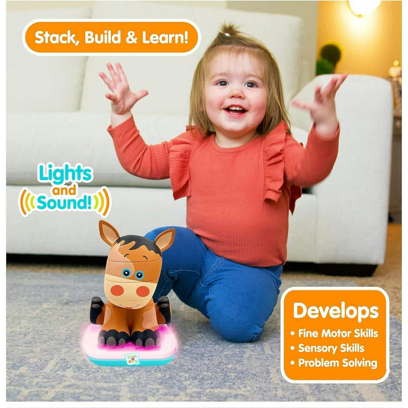 Stack-a-Roos Pals Nesting Stacking Toy w/ Lights & Sounds: Baby