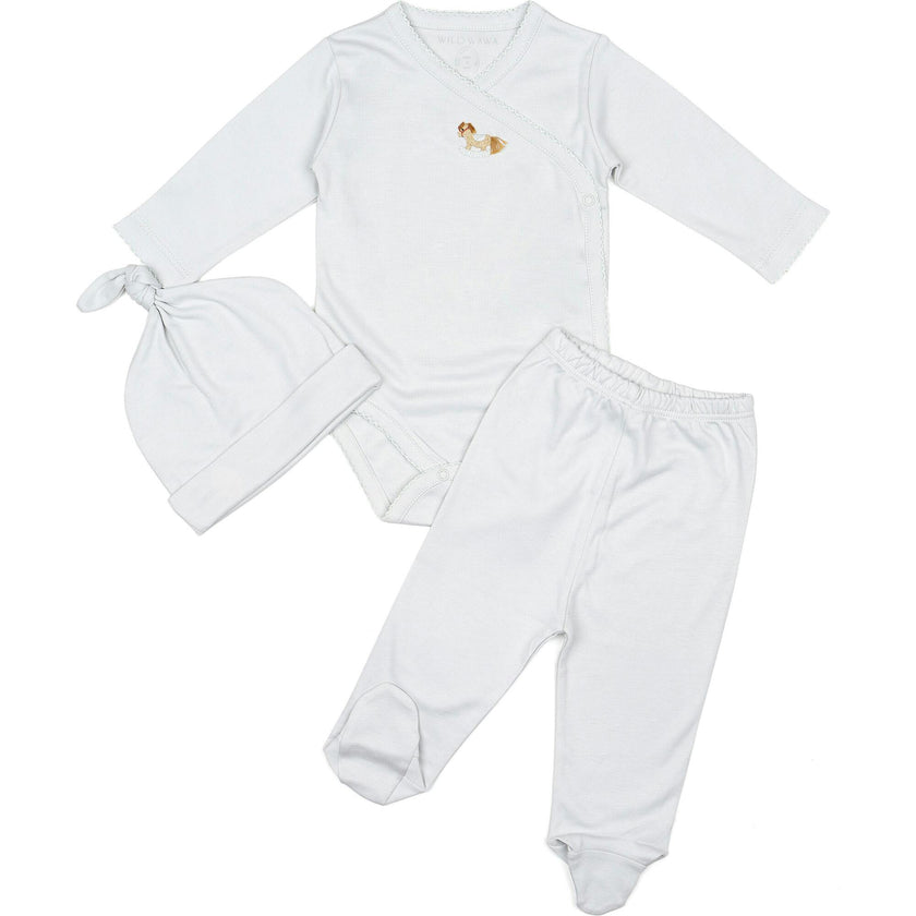 Embroidered Three Piece Set