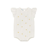 Girls Lemon Knit Romper