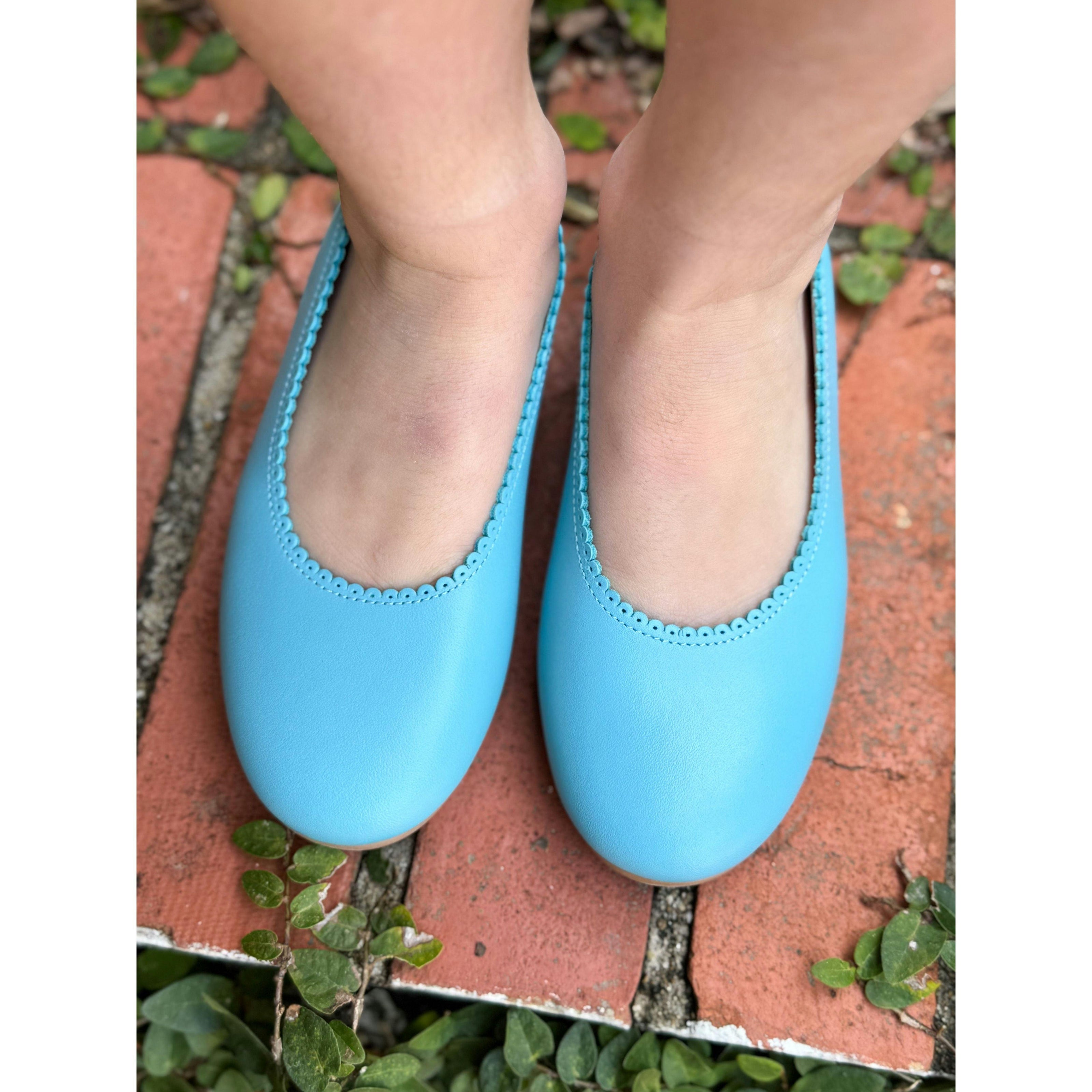 Robins Egg Blue Flats