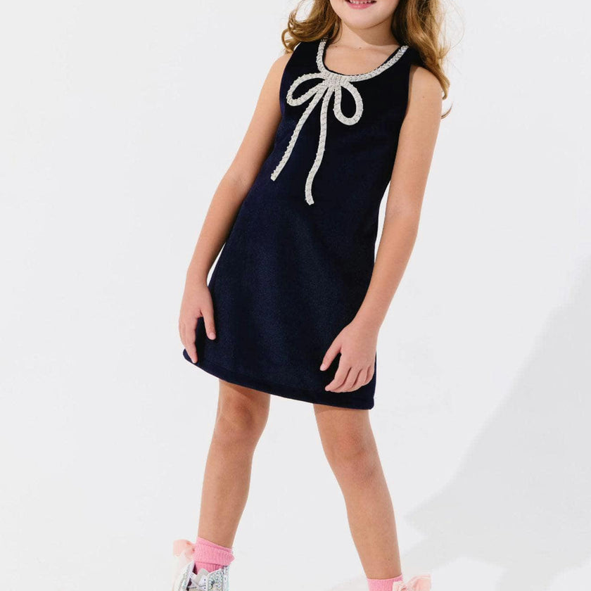 Velvet Bow Princess Dress