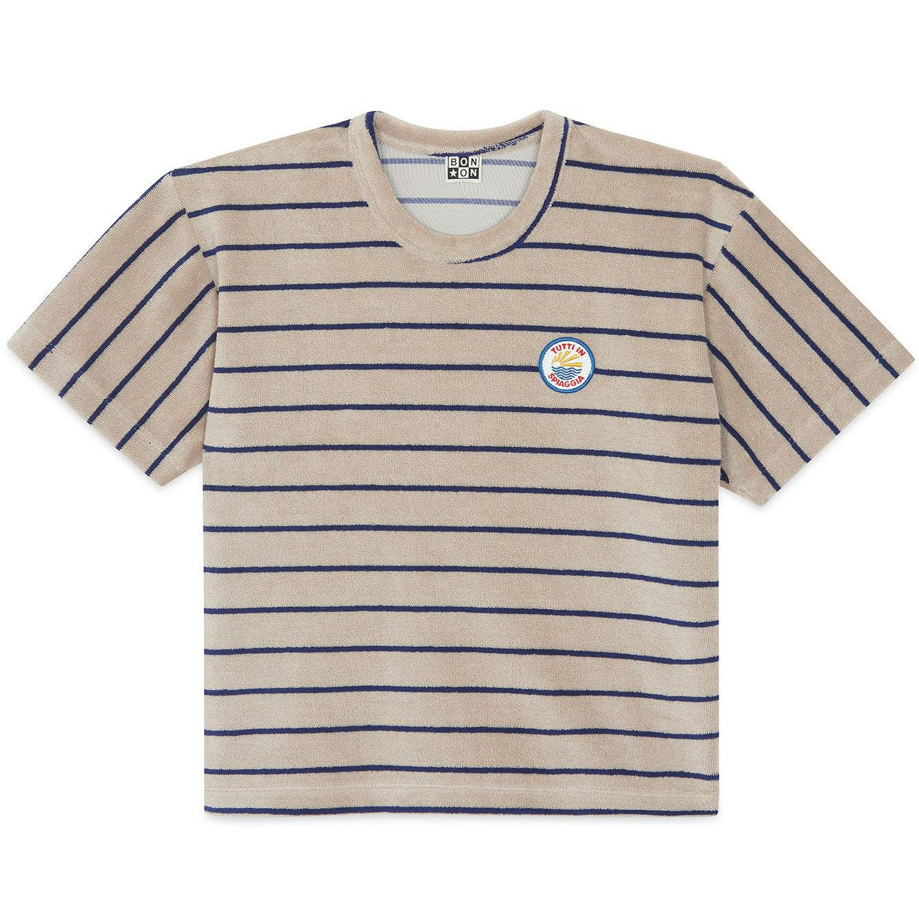 Terrycloth Striped Livio T-shirt
