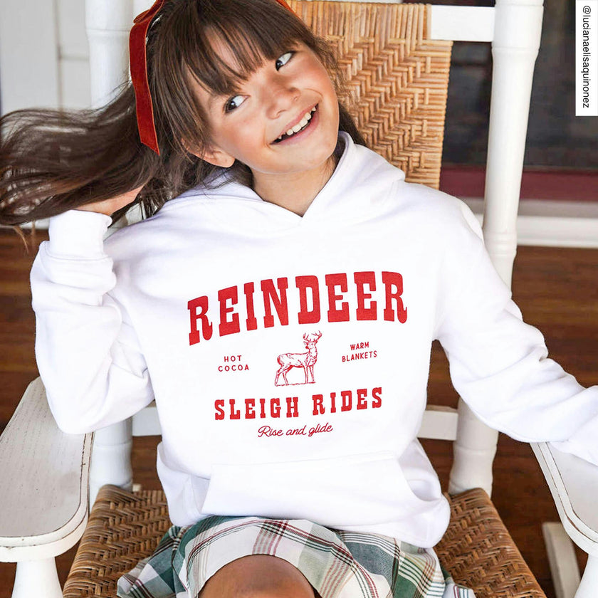 Kid's Reindeer Hoodie-Unisex