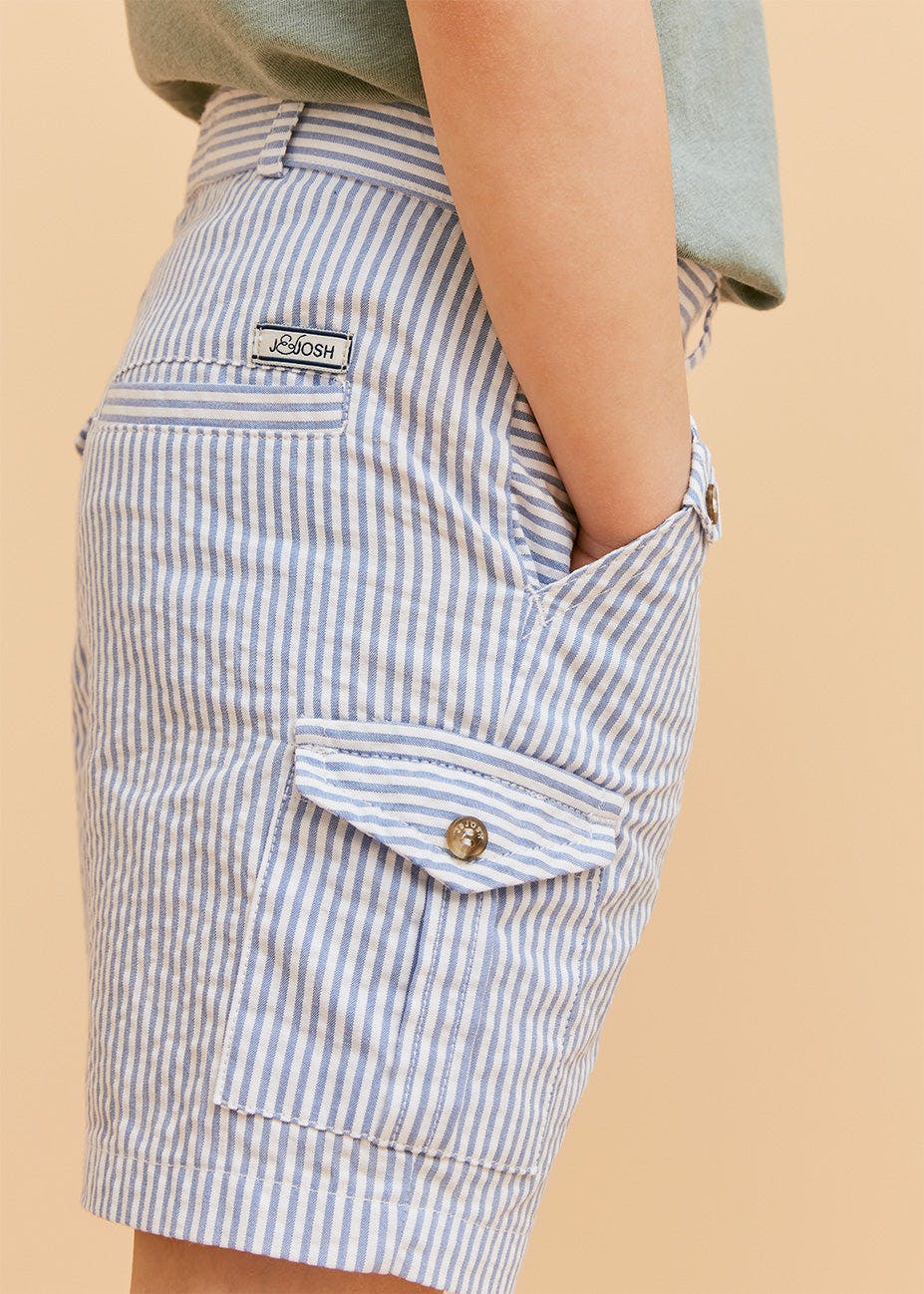 Cargo Seersucker Shorts