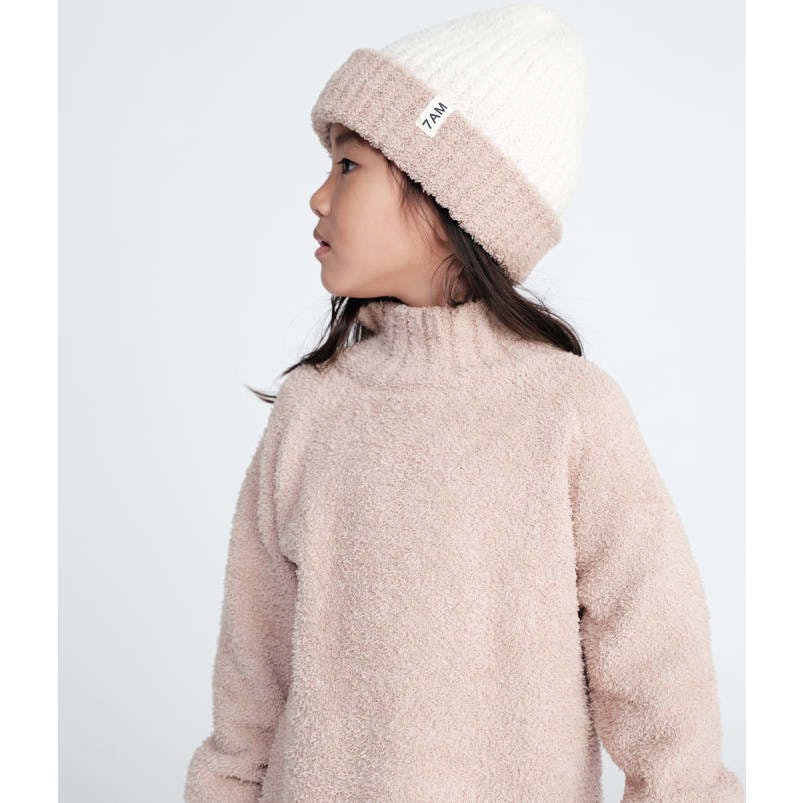 Baby Fuzzy Ribbed Neck Sweater