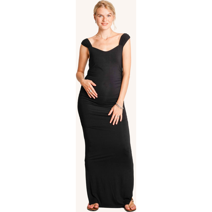 Zoey Maternity Dress, Black