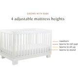 Modo 3-In-1 Convertible Crib with Toddler Bed Conversion Kit