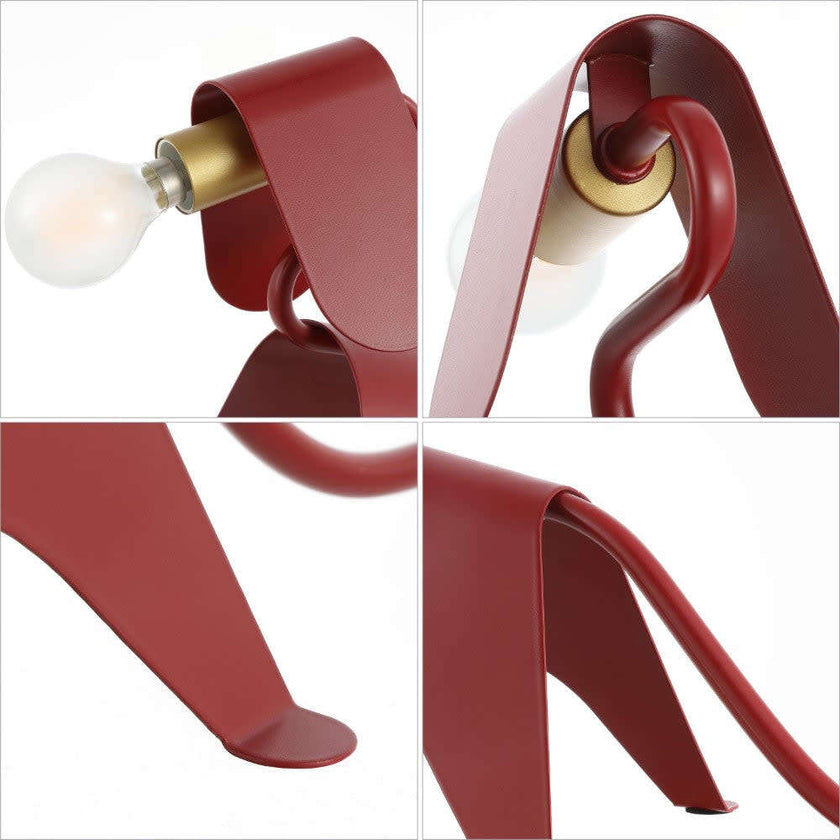 Rover 10" Modern Industrial Iron Canine LED Kids' Lamp