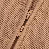 Tawny Rose Waffle Zipper Footed Romper
