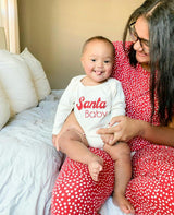 Santa Baby Organic Baby Bodysuit Long Sleeve
