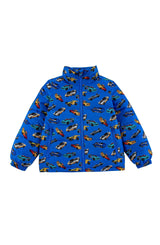 Blake Hooded Reversible Lightweight Down Puffer Jacket, Blue Hot Rod