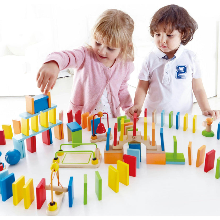 Wooden Toddler Domino Ball Set