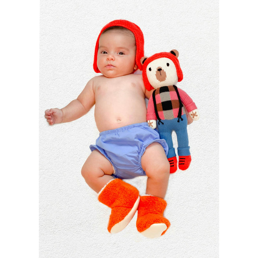 Bernard The Bear Stuffed Animal | Knitted Toy