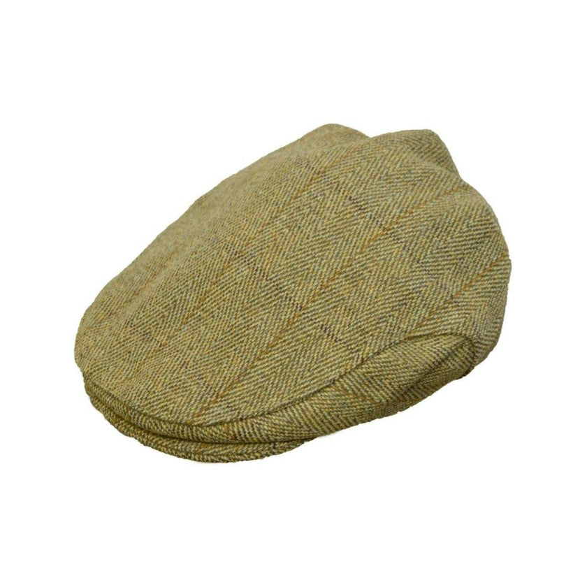 Lyall Tweed Flat Cap - Sand