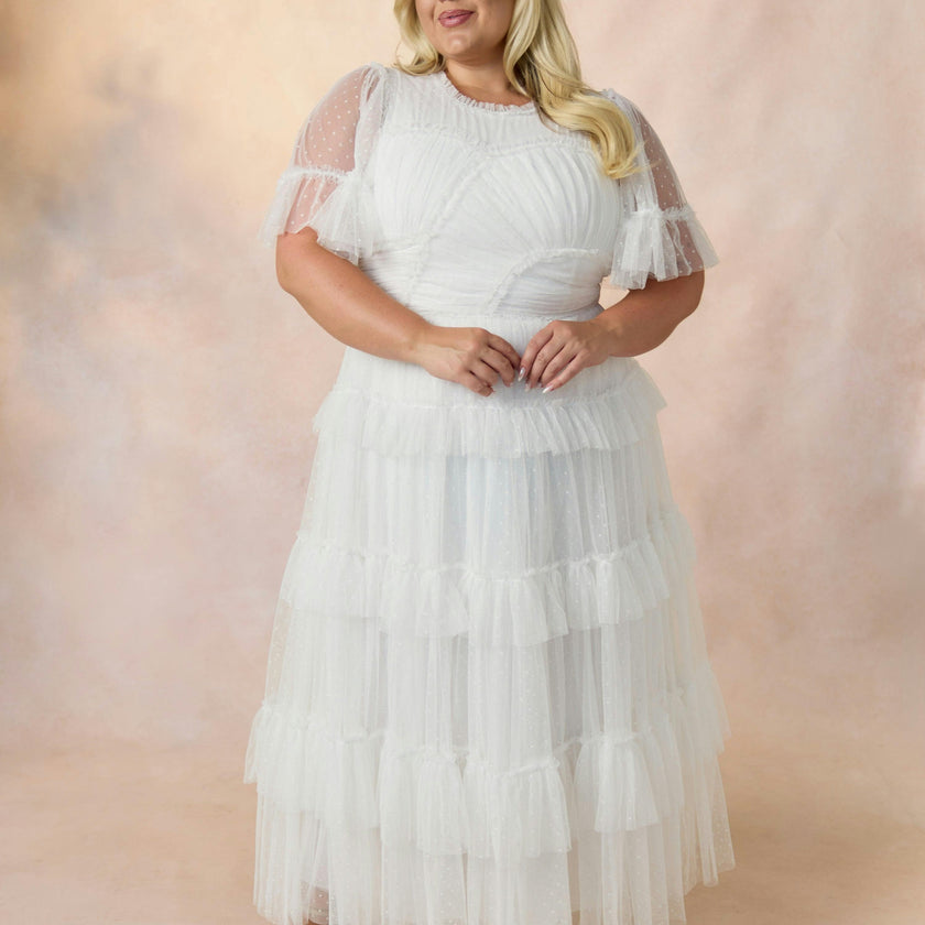 Whimsical Dress in White
