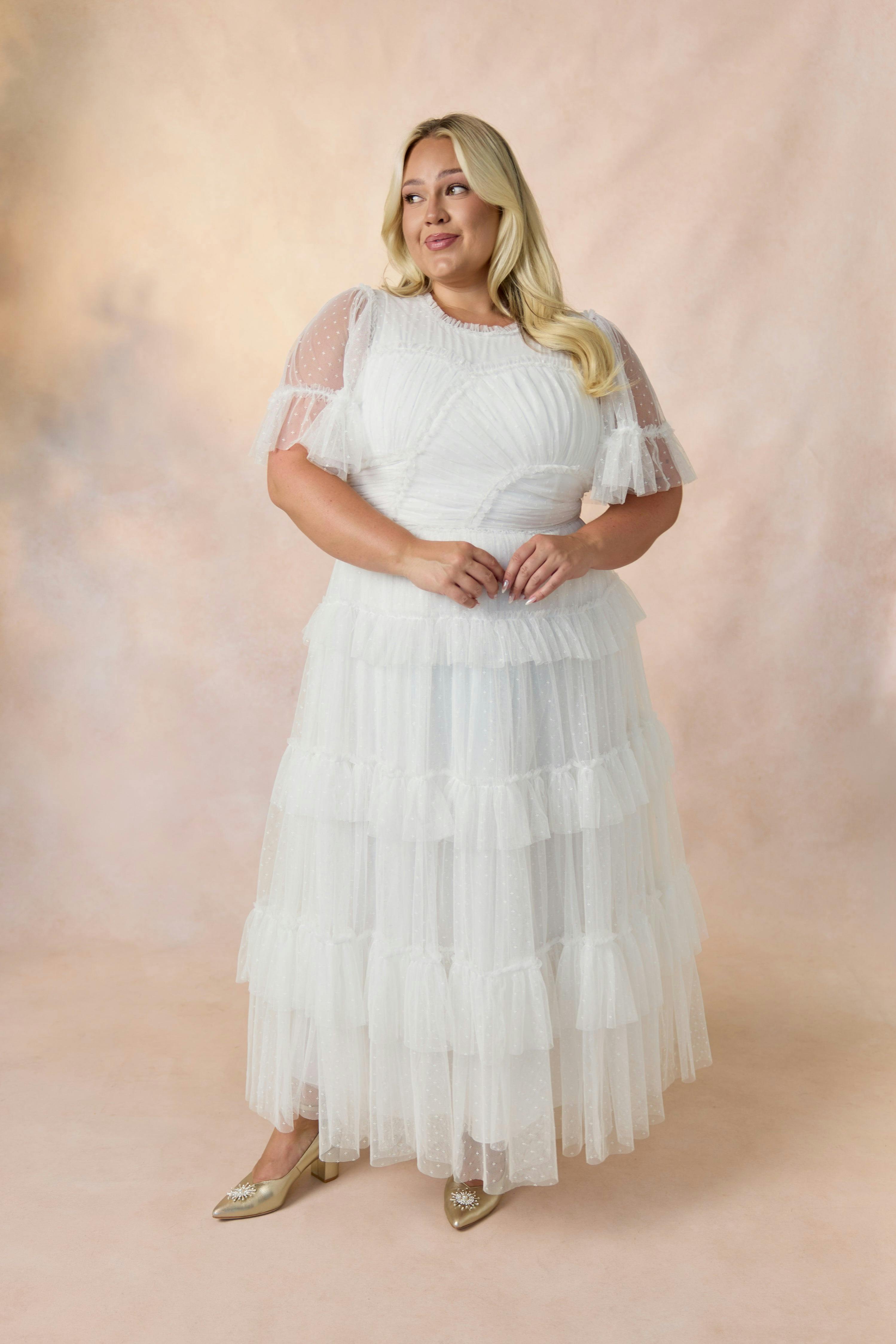 Whimsical Dress in White