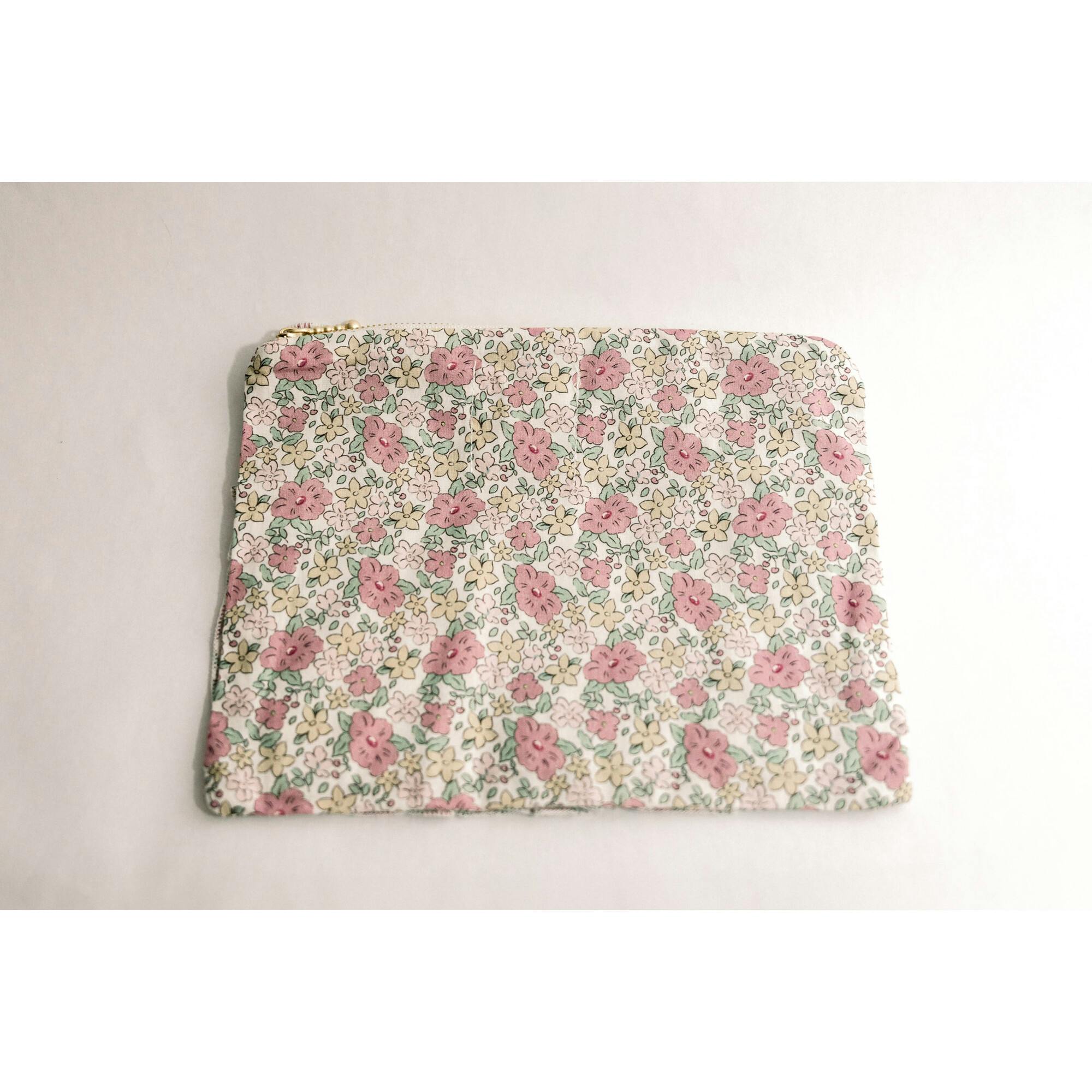 Betsy Ann Timeless Floral Ruffle Zipper Pouch