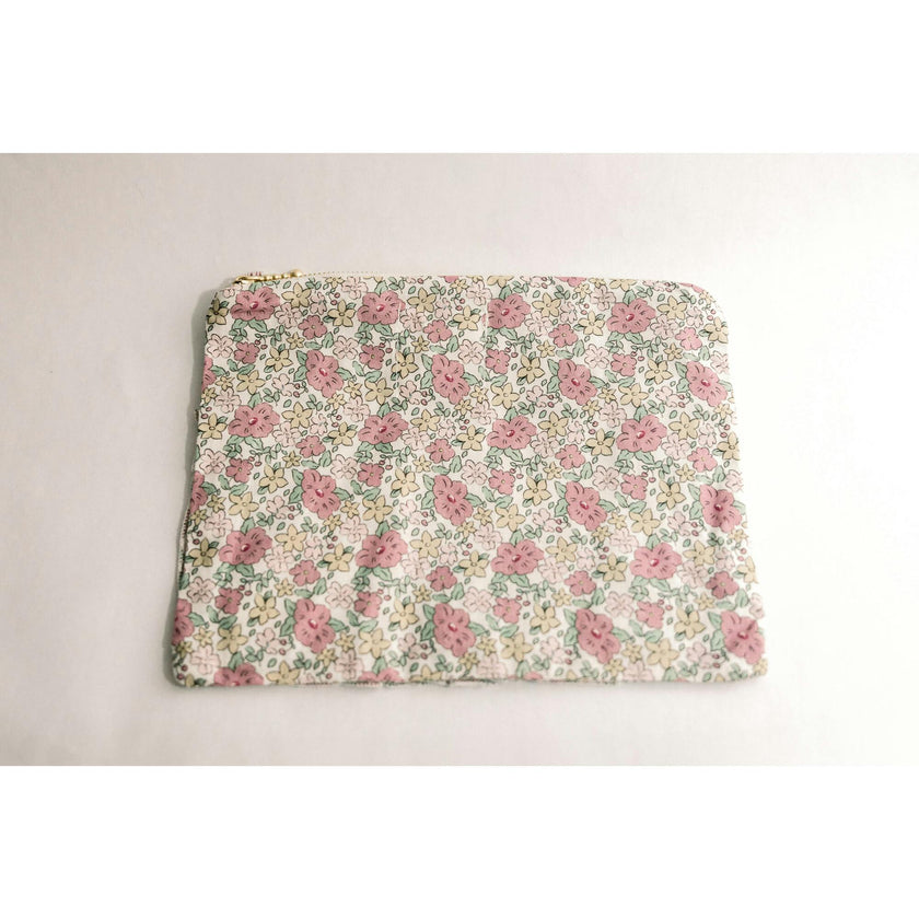 Betsy Ann Timeless Floral Ruffle Zipper Pouch