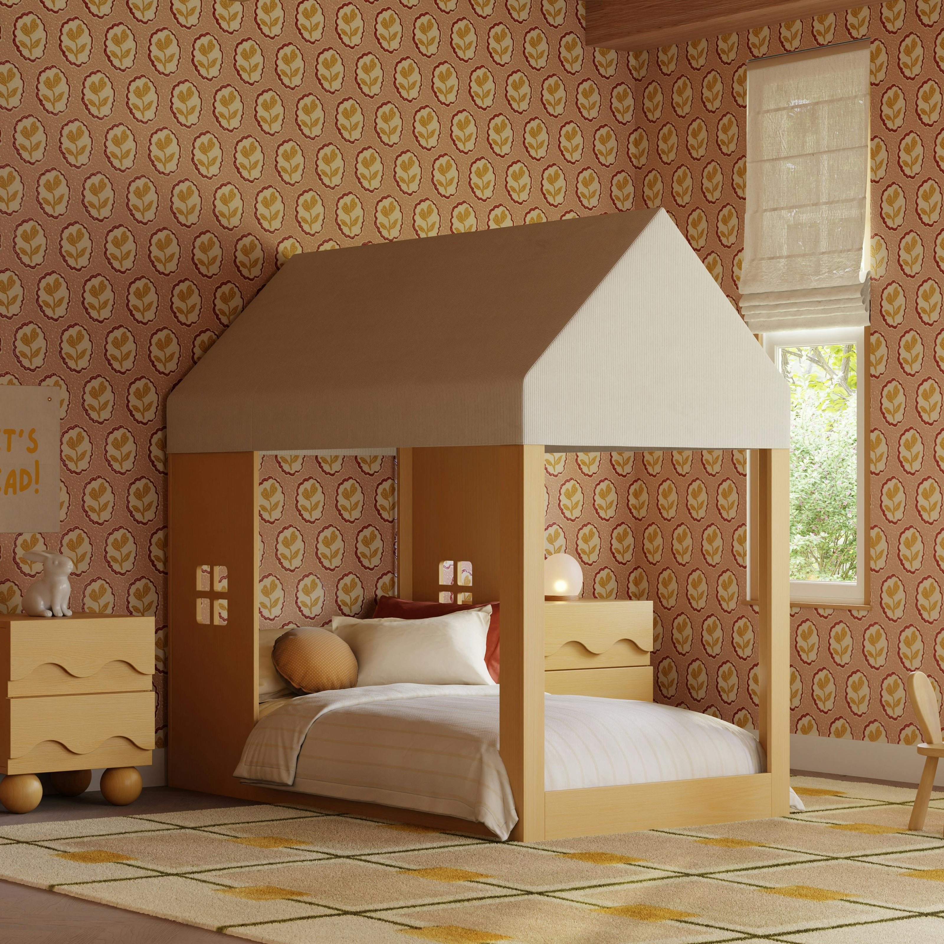 Uchi Canopy for Montessori-Inspired House Twin Bed