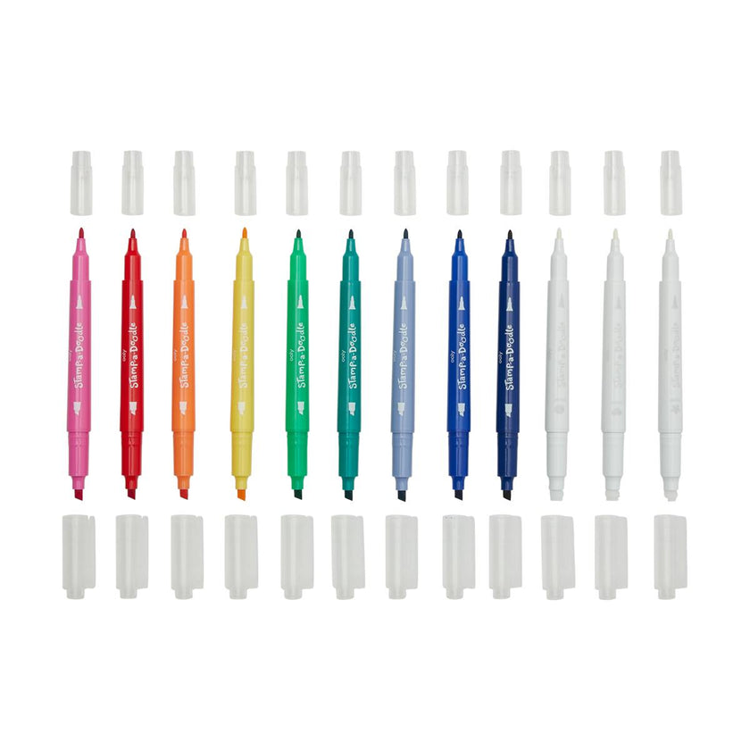 Stamp-A-Doodle Double Ended Markers - Color Changing - Set of 12