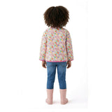 Girls Cream Bomber | Floral Print