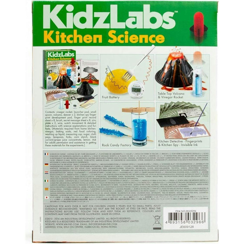 4M Kitchen Science Kit - DIY Chemistry Experiment Lab STEM Activity Set