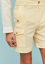 Seersucker Cargo Shorts