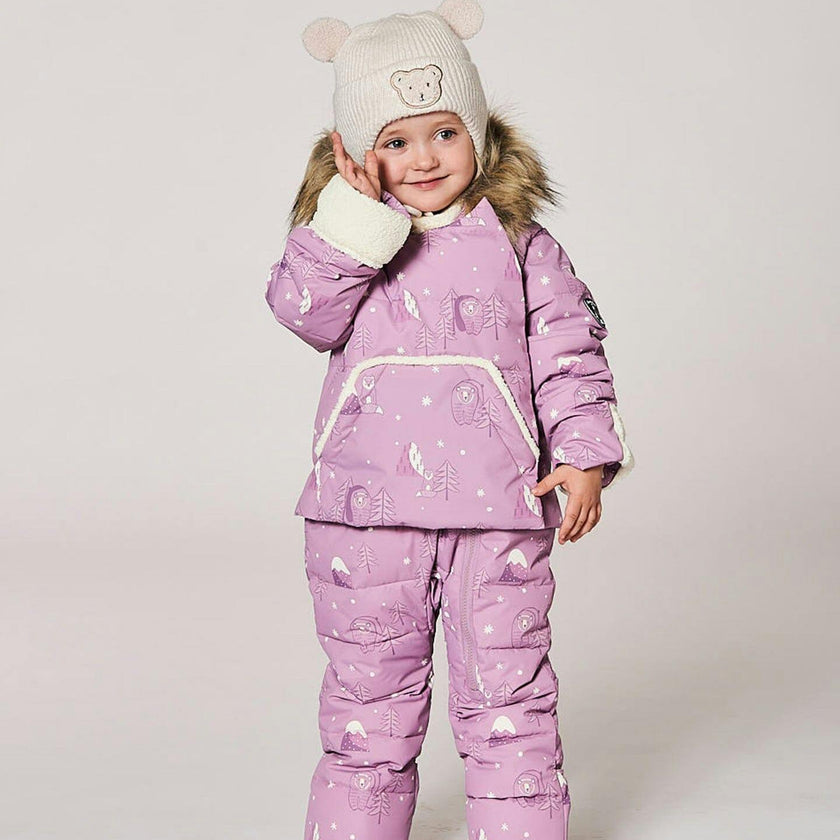 Lined Baby Winter Knit Hat With Ear Flaps Off-White