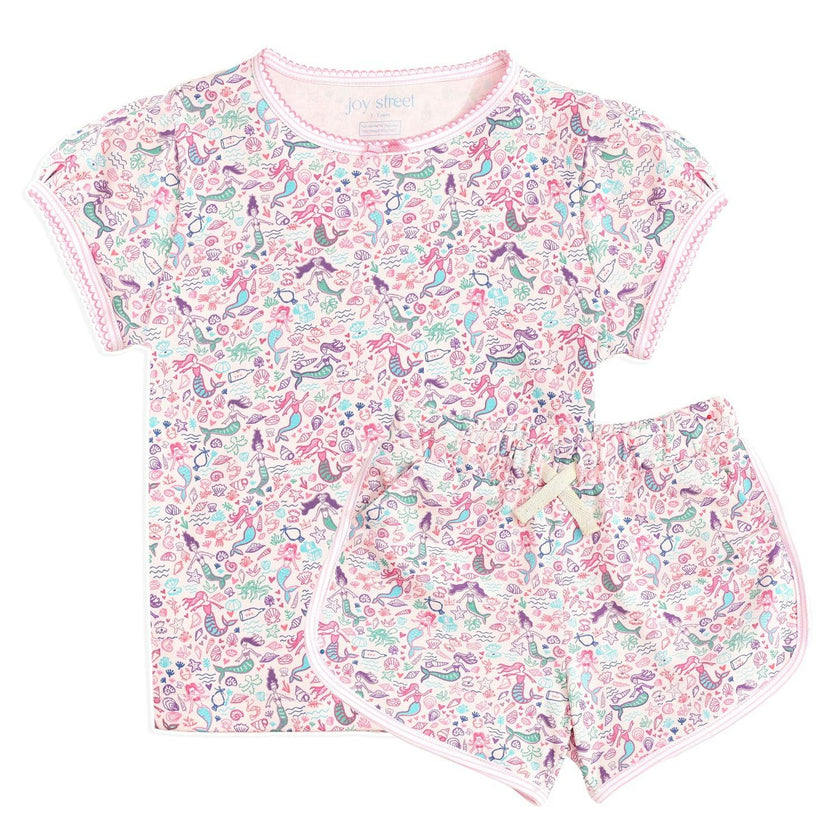 Mermaids Puff Sleeve Kids Camp Set