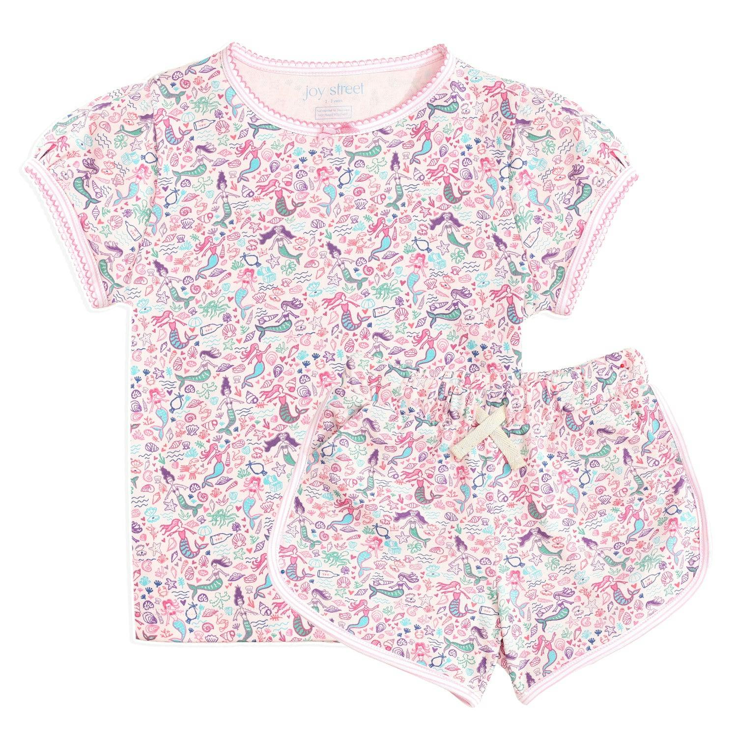 Mermaids Puff Sleeve Kids Camp Set