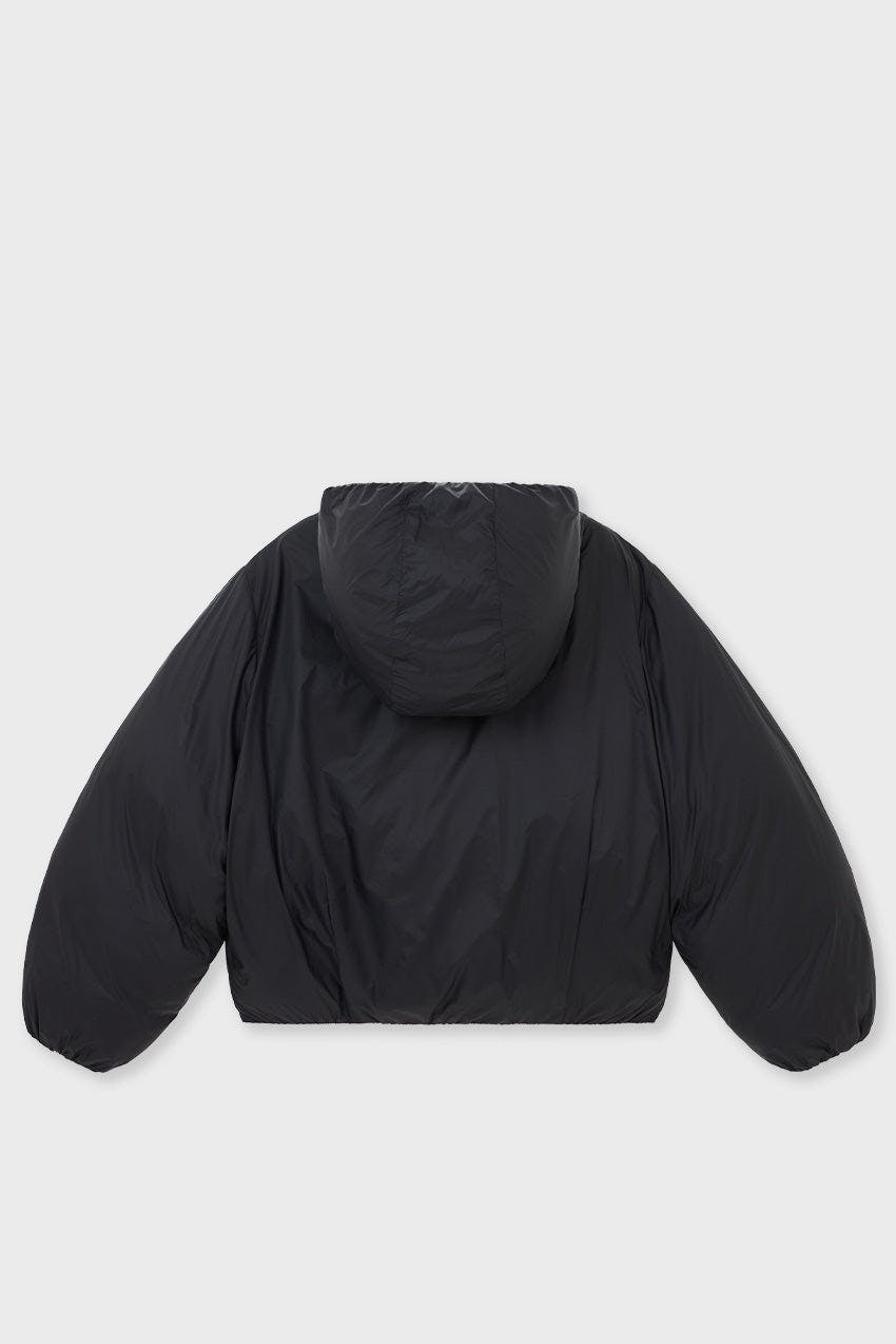Cropped Lightweight Reversible Puffer