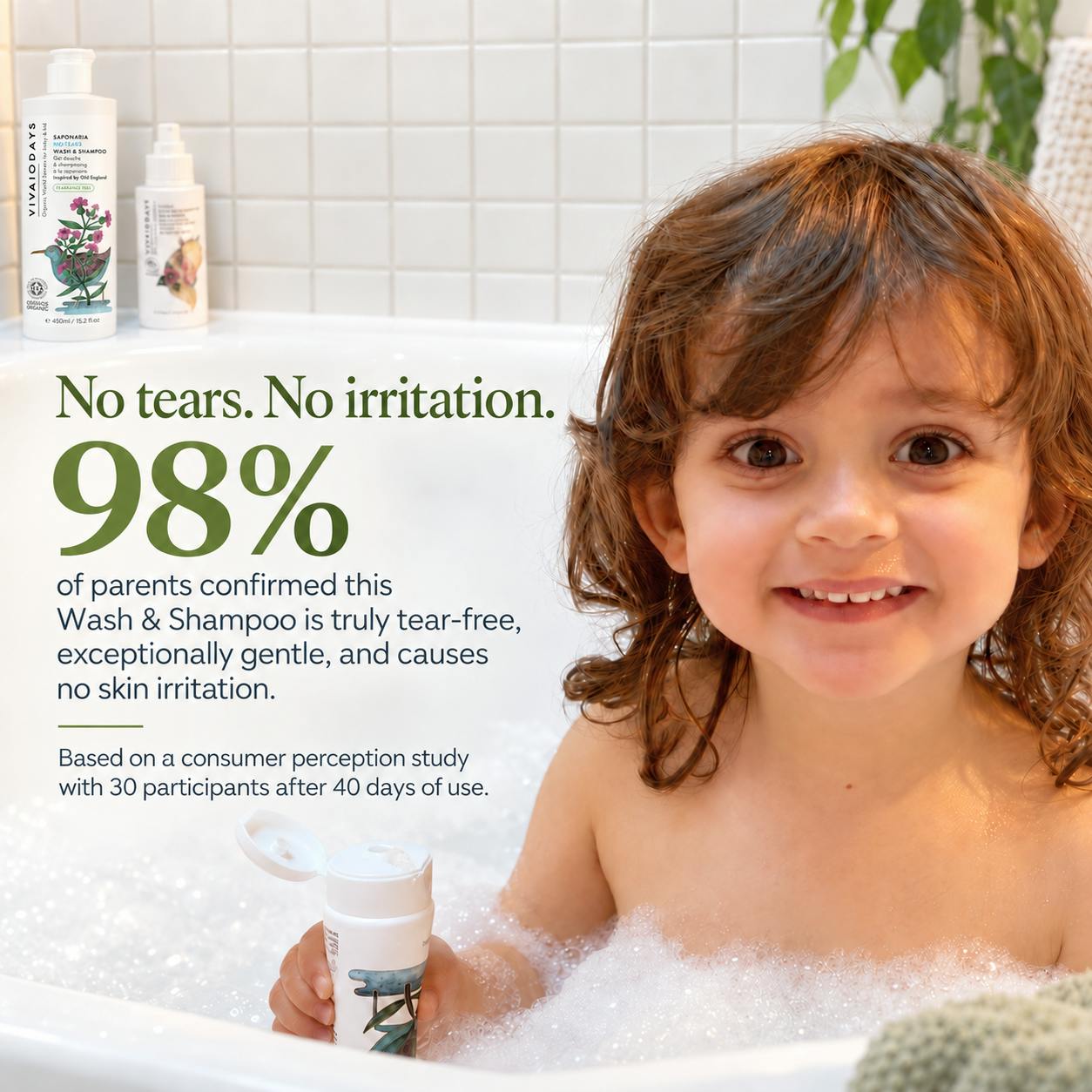 Saponaria No-Tears Wash & Shampoo 15.2 fl.oz. / 450ml