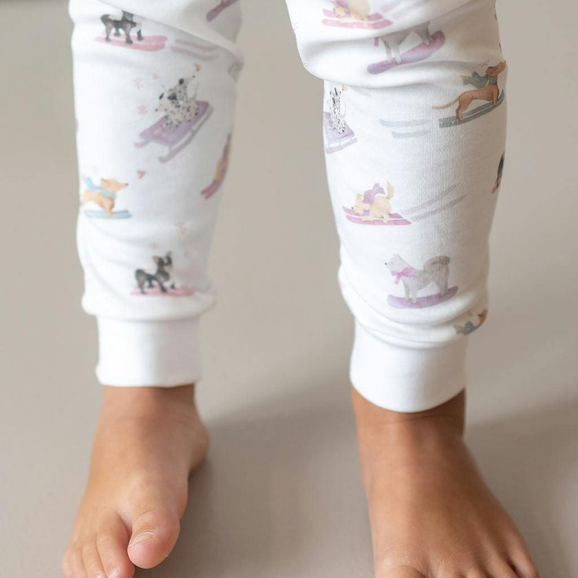 Ski Pups Girl Pima Long Pajama Set