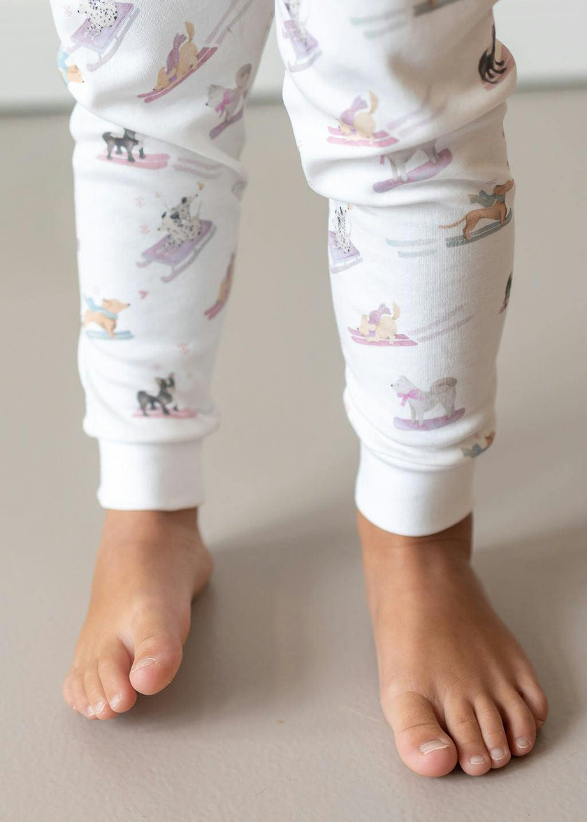 Ski Pups Girl Pima Long Pajama Set