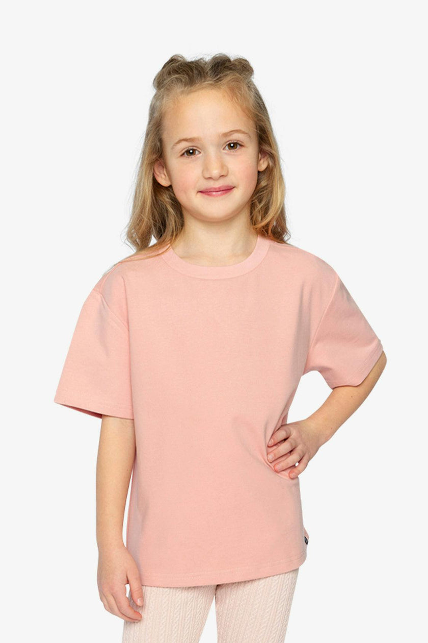 Heavy Jersey Wide Short Sleeve T-Shirt Pink