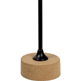 Calix 23.5" Contemporary Minimalist Metal/Cork Round End Table
