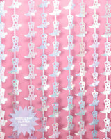 Hoedown Curtain - iridescent foil curtain