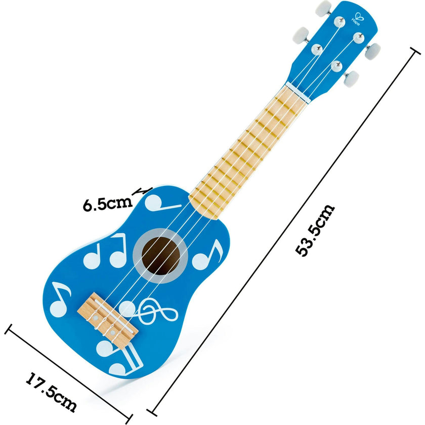 Kid's Wooden 21" Blue Ukulele