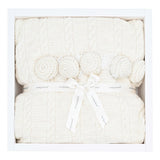 Ecru Knitted Blanket
